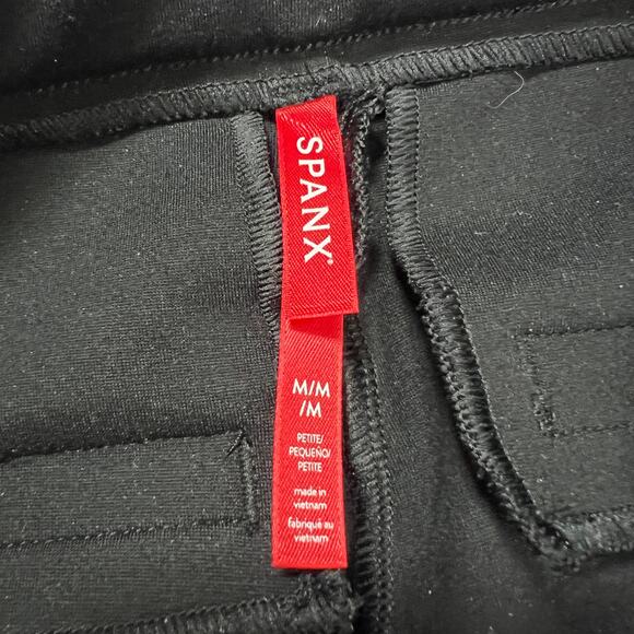 Spanx Perfect Fit Ponte Kick Flare Crop Pants Black Size M 20386Q Pull On - Picture 3 of 9